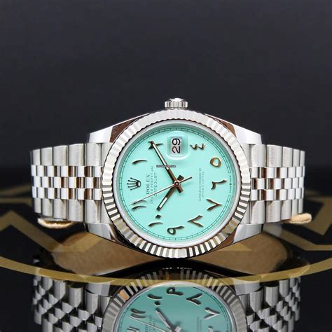 rolex datejust 41 tiffany|rolex tiffany dial for sale.